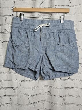 Athleta Cabo Linen 4" Shorts Size 10